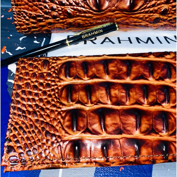Brahmin Envelope Trifold Checkbook Wallet - Picture 13 of 16